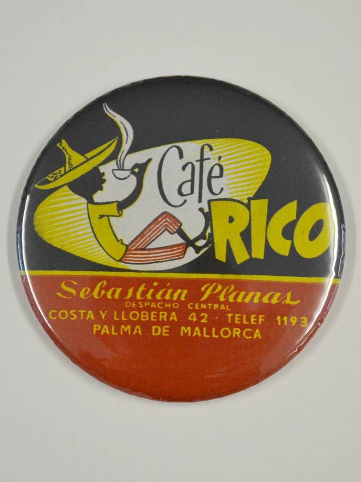 IMÁN 75MM CAFÉ RICO